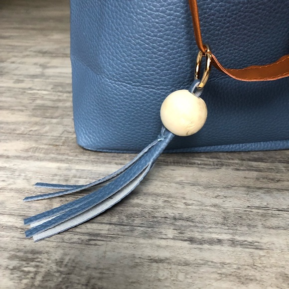 Faux Leather Bucket Bag Purse - Picture 6 of 8